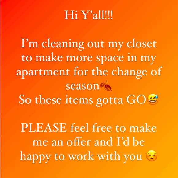 CLOSET CLEAR OUT !!! Fall Drop!! 🍂✨🤫 - Picture 1 of 1